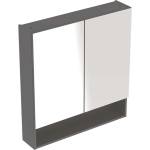 Geberit Selnova Square - Огледален шкаф 85x79x18 см, 2 врати, матово лавово покритие 501.269. 00.1 (501.269.00.1)