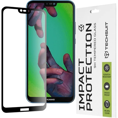Techsuit Протектор за Huawei P20 Lite - 111D Full Cover / Full Glue Glass - черен