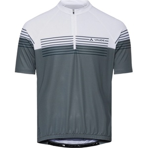 Vaude Мъжка фланелка с къс ръкав за колоездене Vaude Posta Half-Zip Tricot II Cycling jersey - Heron / White (056-3083-0711)