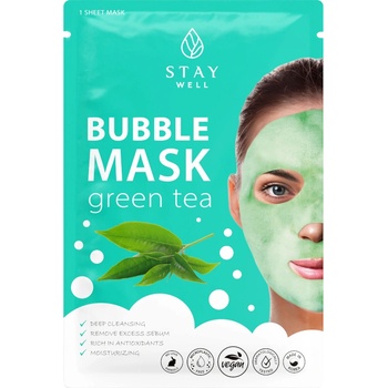Stay Well Deep Cleansing Bubble Mask - GREEN TEA Маска за лице дамски