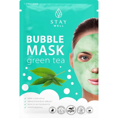 Stay Well Deep Cleansing Bubble Mask - GREEN TEA Маска за лице дамски