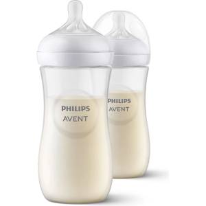 Philips Бебешка бутилка Philips Avent Natural Response - Flow, 2 броя SCY906/02 (SCY906/02)