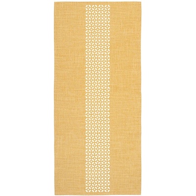 Tegatex Polyesterový ubrus vyrážený žlutý 85x85 cm