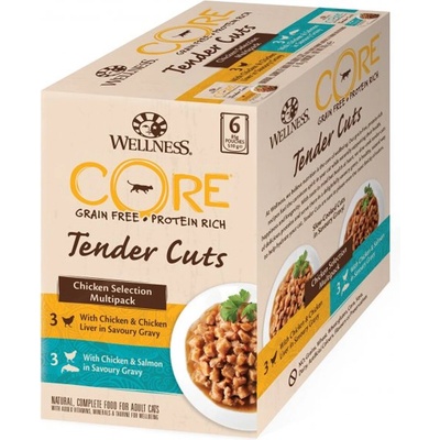 Wellness Core Tender Cuts Пилешки мултипак 6 x 85 г