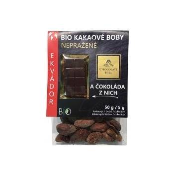 Chocolate Hill Kakaové boby nepražené čokoláda Ekvádor Bio 55 g