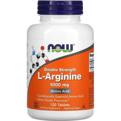 Now Foods l-arginín double strength 1000 mg 120 tabliet
