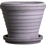 Bergs Potter Саксия Planet Neptune с поставка 21 см сива (PLAG21S)