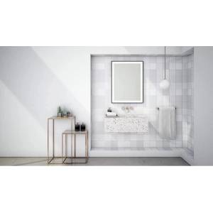 Dubiel Vitrum Logan Black LED правоъгълно огледало с обръщаемо лице 75x120 см (5905241007380)