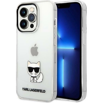 KARL LAGERFELD Кейс Karl Lagerfeld KLHCP14XCTTR за iPhone 14 Pro Max 6.7", твърд, clear /, прозрачен, Choupette Body (3666339076542)