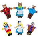 Bigjigs Toys Кукли за пръсти за куклен театър - Златокоска - (bj706)