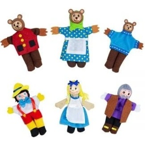 Bigjigs Toys Кукли за пръсти за куклен театър - Златокоска - (bj706)