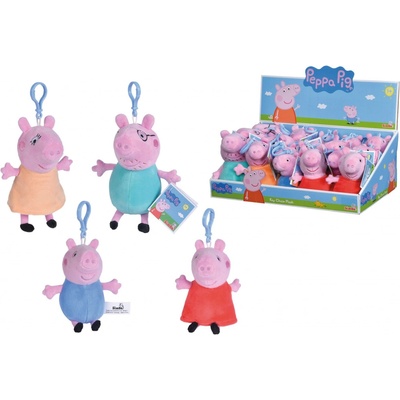 Prívesok na kľúče a batoh Simba Prasiatko Peppa plyšový 4 druhy