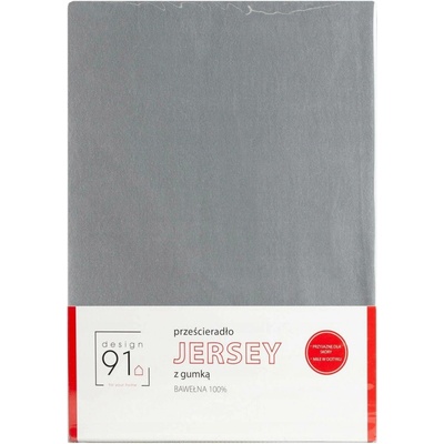 Eurofirany elastické jersey prostěradlo šedé 120X200x25
