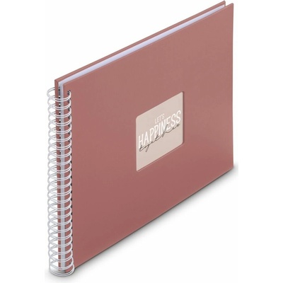 Hama album klasické spirálové FINE ART 36x32 cm, 50 stran, terra, bílé listy – Sleviste.cz