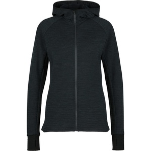Stoic Дамско вълнено яке Stoic Women's MerinoFleece260 FlenSt. Zip Hoody Merino hoodie - Black / Black / Melange (105-6684-0112)