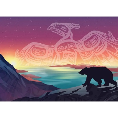 Cobble Hill - Puzzle Thunderbird and Bear - 500 piese