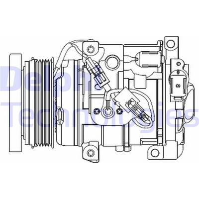 DELPHI Kompresor klimatizace DF CS20508