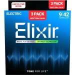 Elixir 16571 Optiweb 9-42 3-Pack Струни за електрическа китара (16571)