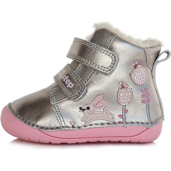 D.D.Step dívčí zimní obuv W070-337C šampaňská