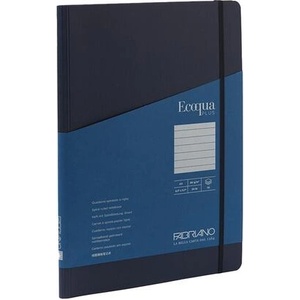 Fedrigoni Тетрадка Ecoqua , A4, картонена корица, със скрита спирала, 70 листа, тъмносиня (19042904)
