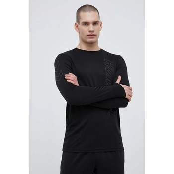 Hummel Блуза с дълги ръкави за трениране Hummel Topaz hmlTE T-SHIRT в черно с принт (213476)