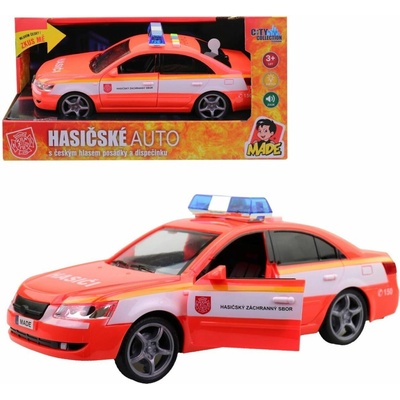 MaDe 23500 Hasičské osobní auto s českým hlasem CZ box