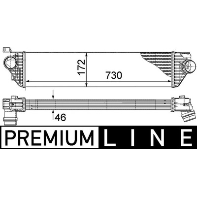 Chladič plniaceho vzduchu MAHLE ORIGINAL CI 386 000P (CI386000P)