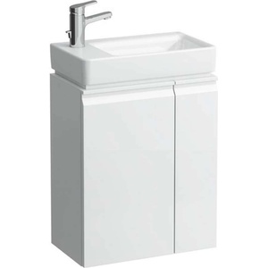 Laufen Pro S - Шкаф с мивка, сифон и рафт отдясно, 48x28x69 см, бял гланц H8629654751041 (H8629654751041)