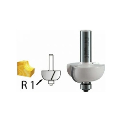 Žlábkovací fréza s ložiskem stopka 8mm, 38,1x15,4x58mm, Makita D-48642