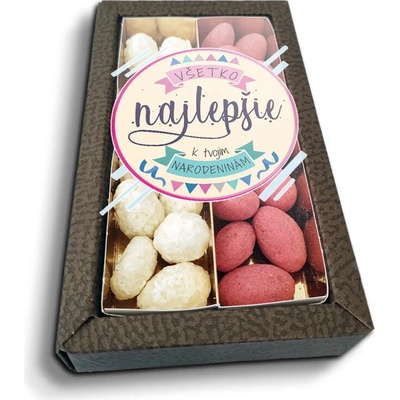 Sablio Mandle v čokoláde Všechno nejlepší k narozeninám 2 x 80 g