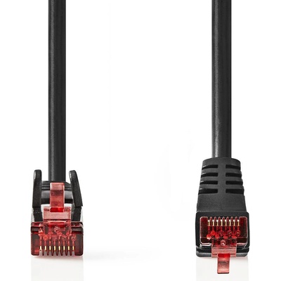 Nedis CCGP85227BK50 SF/UTP CAT6, zástrčka RJ45 - zástrčka RJ45 úhlová, 5m, černý