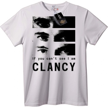 NOONEBRAND Тениска Clancy: Ако не можеш да видиш - L, White