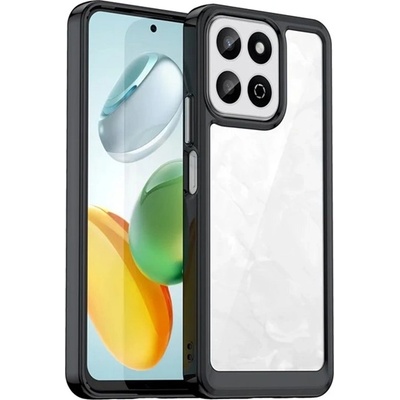 Gigapack Honor 200 Smart GIGAPACK Силиконов протектор за телефон, удароустойчив, прозрачен гръб, ЧЕРЕН GP-163919 (GP-163919)