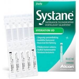 Alcon Овлажняващи капки за очи с Хиалуронова киселина монодози, Alcon Systane Hydration UD drops Eye drops with Hyaluronic acid 30 x 0.7 ml