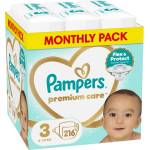 Pampers Пелени Pampers Premium Care - Размер 3, 6-10 kg, 216 броя (1100051052) - baby