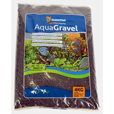 SuperFish Gravel Crystal čierny 1-2 mm, 4 kg