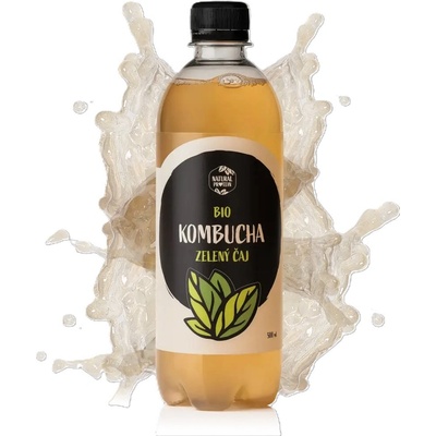 NaturalProtein Bio Kombucha zelený čaj 0,5 l