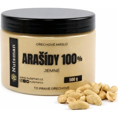 Nutsman Arašídové máslo jemné 100% 1 kg