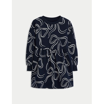 Marks & Spencer Рокля с висок дял памук (2-8 години) Marks & Spencer морскосиньо Marks & Spencer | Sin | Момичешки | 2-3 години