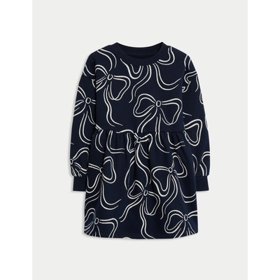 Marks & Spencer Рокля с висок дял памук (2-8 години) Marks & Spencer морскосиньо Marks & Spencer | Sin | Момичешки | 2-3 години
