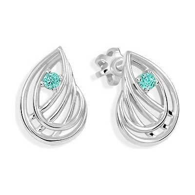 Soliter Pôvabné strieborné náušnice so zirkónmi 436 001 00543 0400220