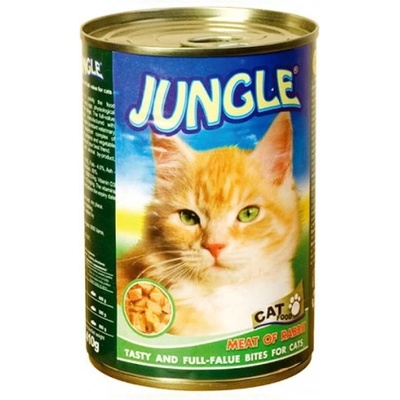 Jungle Котешка храна на хапки със заешко месо Jungle 410 гр