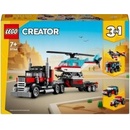 LEGO® Creator 31146 Nákladiak s plochou korbou a helikoptéra