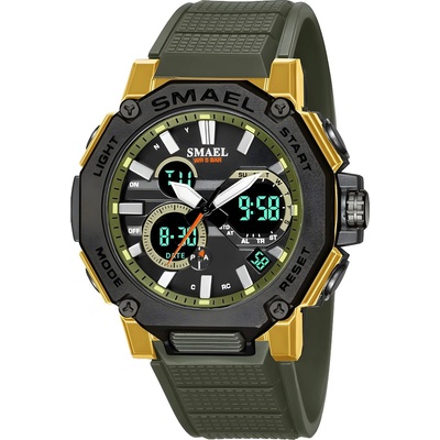 SMAEL Часовник SMAEL TR-14134 - Зеленa / Черна KP14134 (TR-14134)