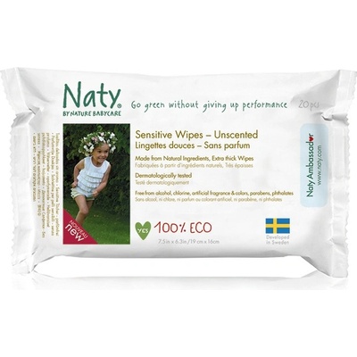 Naty Nature Babycare Eco Sensitive Travel 20 ks