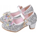 Dívčí sandálky třpytivé balerínky na svatební hostina družička svaté přijímání