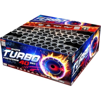 Kompaktný ohňostroj Turbo 100 rán 20 mm