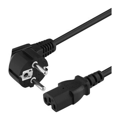 PREMIUMCORD Kabel síťový 230V k počítači 2m IEC 320 C15 konektor s drážkou (kpsps2