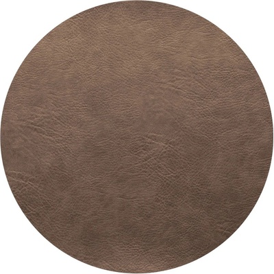 ASA Selection Kulaté prostírání imitace kůže průměr 38cm VEGAN LEATHER hnědé