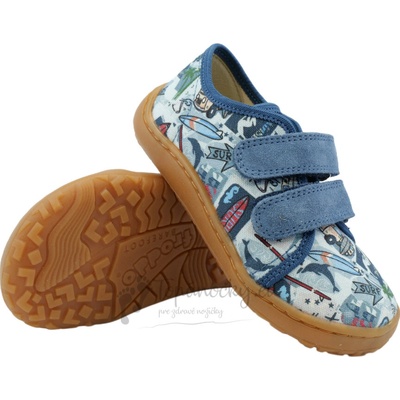 Froddo detské barefoot plátenky G1700440-16 Light Blue